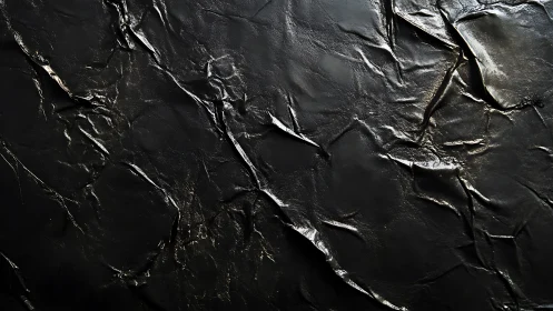 Midnight obsidian folds carve a rugged metallic dreamscape.