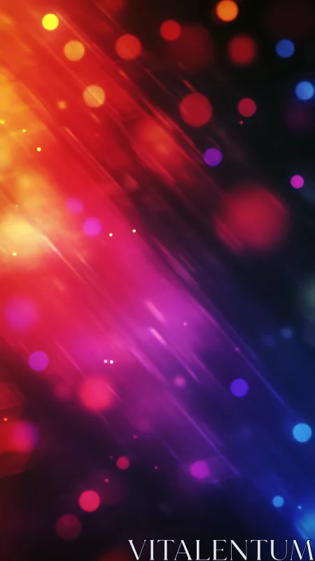 Chromatic bokeh streaks in diagonal spectral light field.