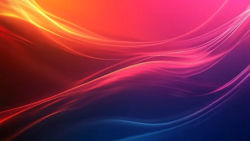 Silken neon currents glide across a twilight digital sea