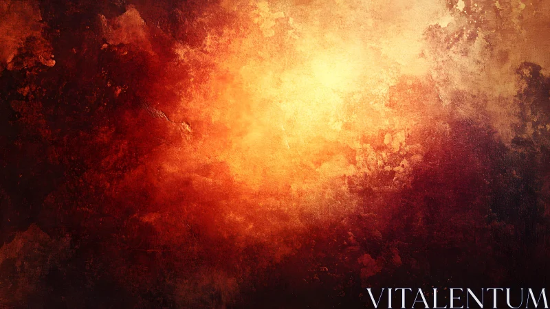 Fiery Abstract Texture With Warm Red And Orange Tones, Grunge Style.