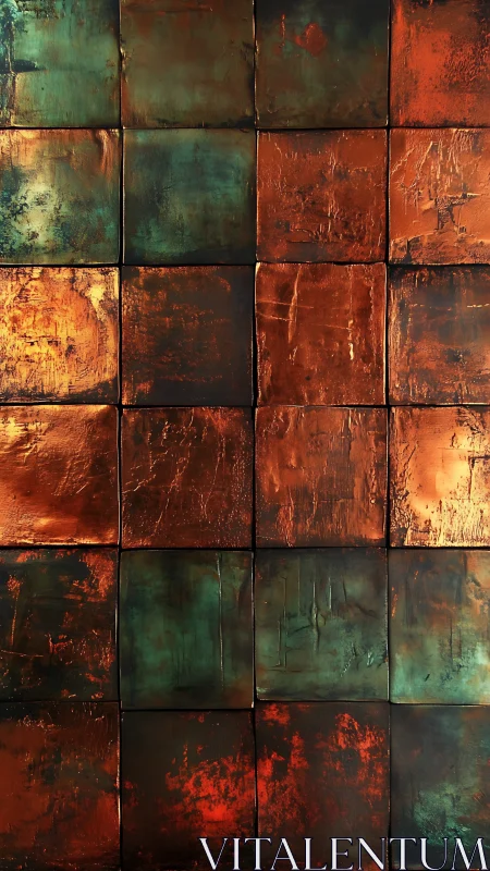Oxidized ember tiles trading rusted whispers of light.