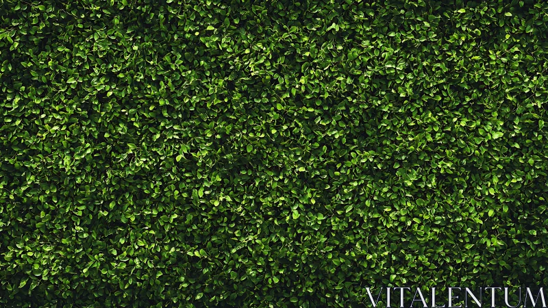 Dense green hedge fills frame with uniform leafy texture