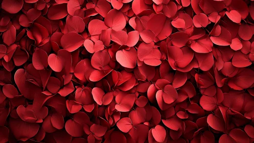 Crimson Rose Petals Layered in Rich, Textured Abundance.