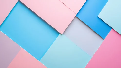 Pastel paper skylines in playful candy-colored geometry.