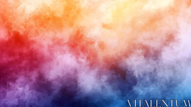 Spectral turbulence gradient in multichromatic digital mist field.