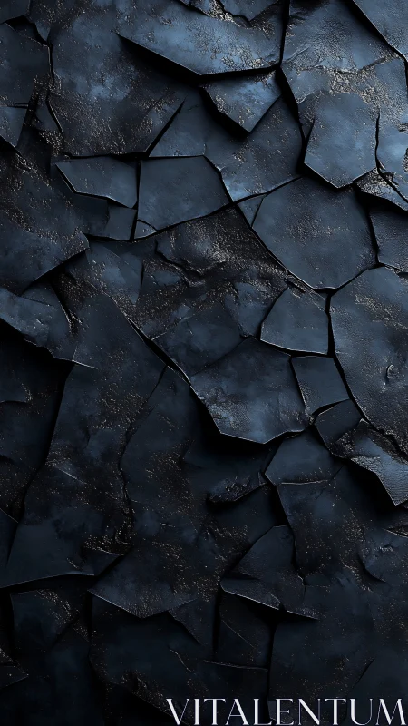 Layered dark slate fragments with irregular cracked surfaces.