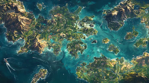 Aerial Archipelago: Topographic Ocean Study.