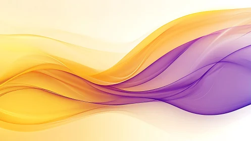 Gold and violet fluid waveforms with luminous gradients.