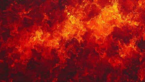 Inferno's Dance: Where Molten Fury Meets Crimson Chaos