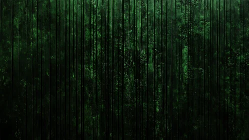 Abstract deep green vertical lines on textured background.