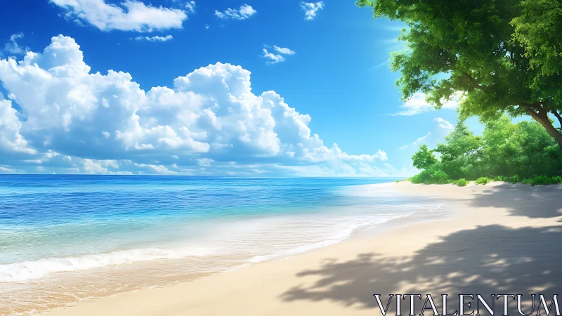 Paradise Beach Awaits: Pristine Sands Meet Turquoise Waters