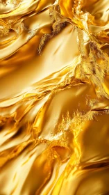 Molten golden waves flowing in a softly glowing dream.