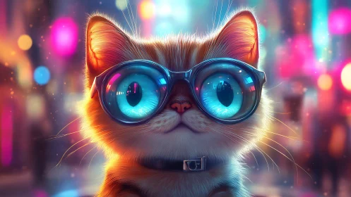 Meet the Coolest Cat in Neon Town