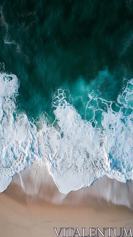 Aerial study of breaking ocean waves over minimal shoreline