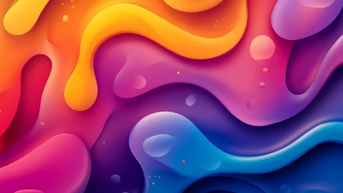 Colorful abstract liquid gradient shapes in motion.
