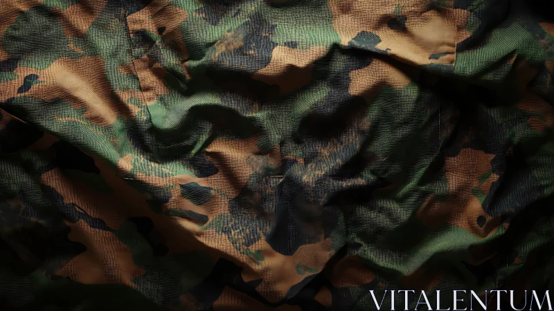 Camouflage Fabric Texture: Nature's Pattern in Weave.