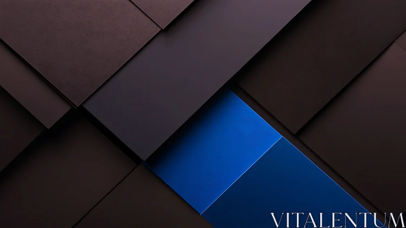 Bold blue stripe cutting through soft dark layers.