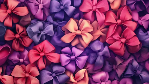 Silken ribbons tumble together and bloom into candy twilight