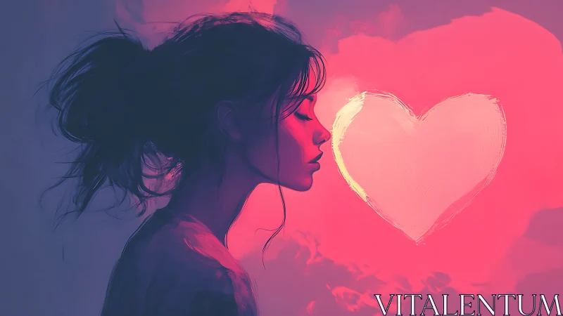 Love Whispers in Neon Glow.