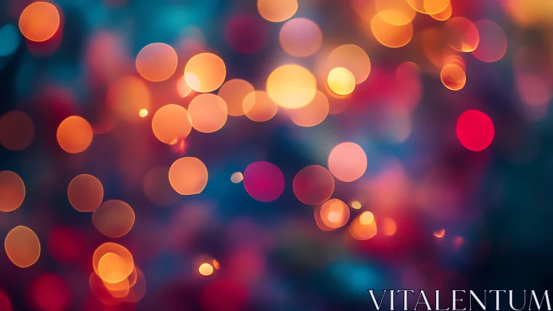 Vibrant abstract bokeh lights in colorful dreamy background style.