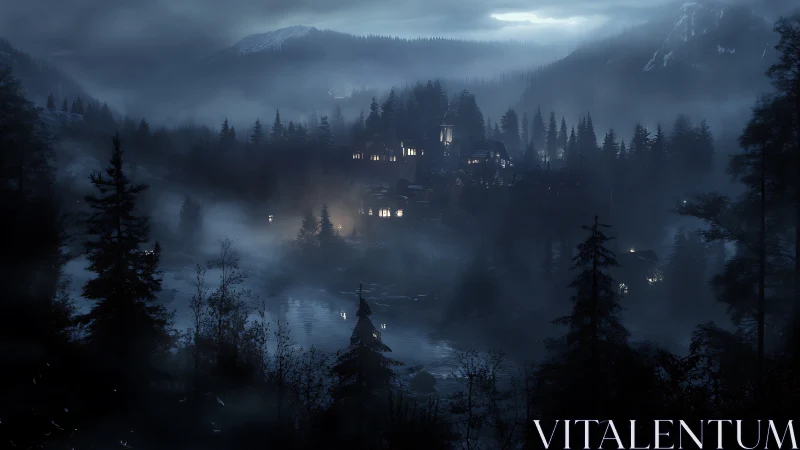 Neuschwanstein Castle Shrouded in Alpine Mist.