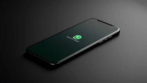 Smartphone Displaying WhatsApp Launch Interface.