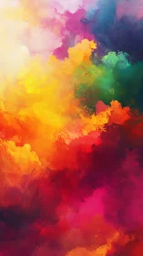 Radiant clouds of color drifting through a dreamy sky.