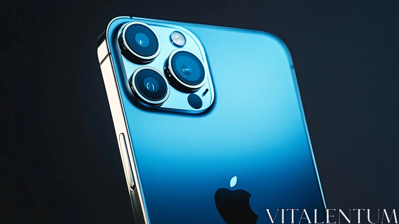iPhone 13 Pro Max Blue: Premium Camera Design.
