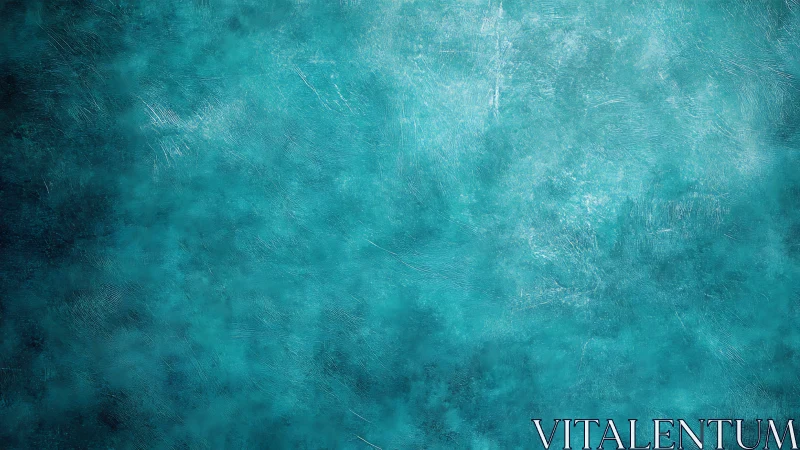 Turquoise textured background shows rough painted surface