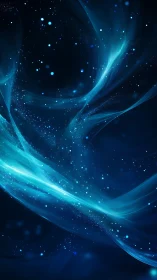 Drifting blue starlight ribbons across a dreaming sky.