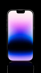 Modern Smartphone Glowing with Gradient Dream Light.