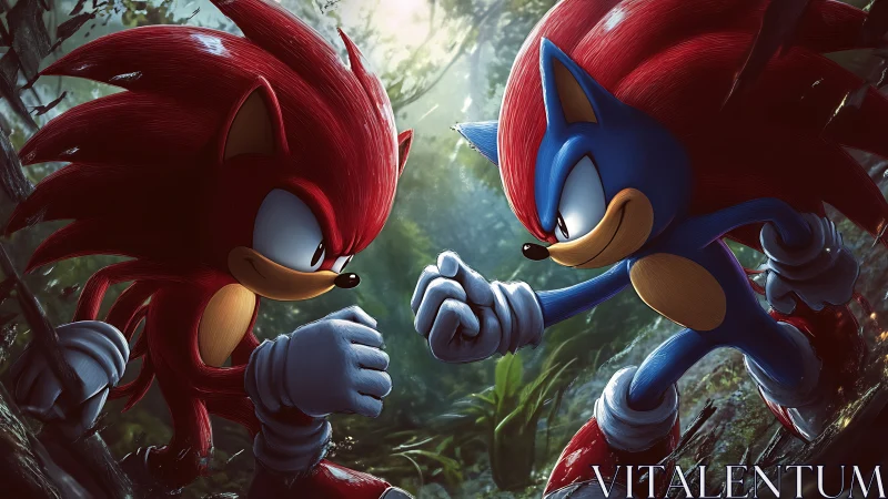 Dramatic forest showdown unites two speedy hedgehog rivals