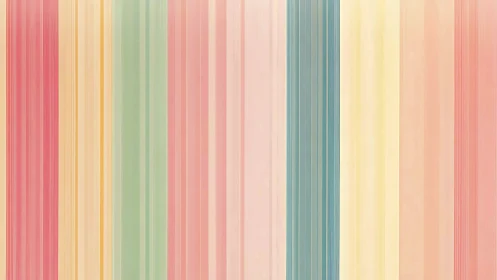 Soft pastel vertical stripes create a soothing abstract wall.