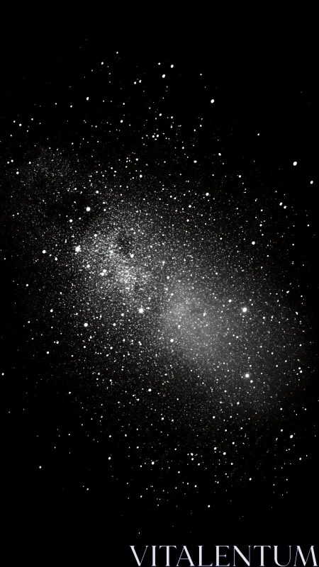 Starlit dust clouds swirling softly through quiet night skies.