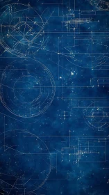 Starlit orbital blueprints sketch a cosmic machine in ink.