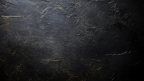 Dark textured stone surface reveals nuanced matte reflections