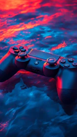 Gaming Controller Glows in Vibrant Neon Dreams.