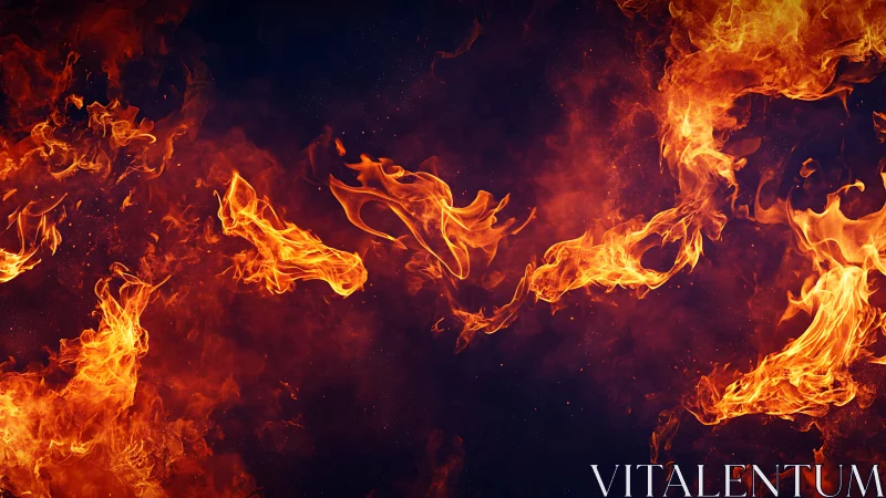 Dancing Flames Against the Darkness.