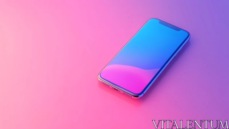 Vibrant Mobile Wonder in Pink and Blue.