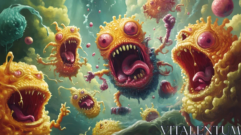 Wildly expressive gooey monsters burst into chaotic motion