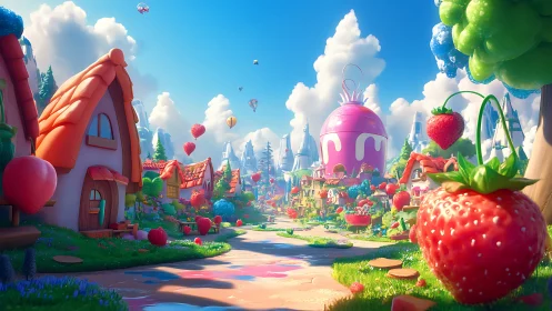 Whimsical Berry Kingdom: A Colorful Wonderland Adventure.