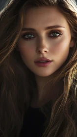 Photorealistic close-up portrait with soft cinematic lighting.