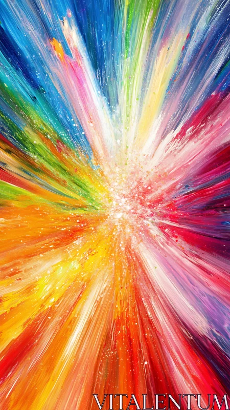 Chromatic supernova bursting into wild painted starlight.