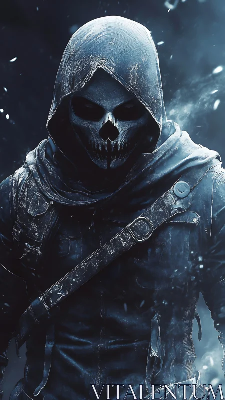 Frostlit Skull Rogue Stalking the Silent Winter Streets.
