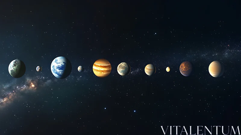 Aligned exoplanet sequence against dense galactic starfield