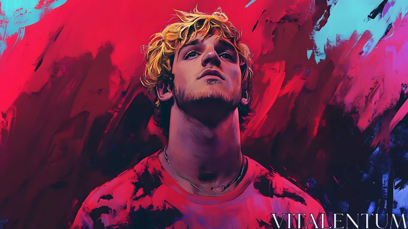 Stormlit dreamer under neon skies of electric resolve.