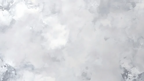 Soft monochrome cloudscape in muted grey impasto field.