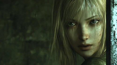 Shadow-soaked stare of the silver-haired dusk sentinel.