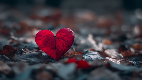 Crimson Heart Blooms Where Decay Surrenders to Beauty