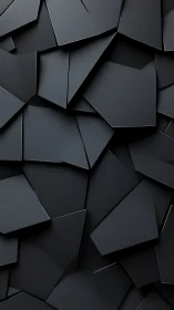 Midnight polygon shuffle on sleek overlapping panels.